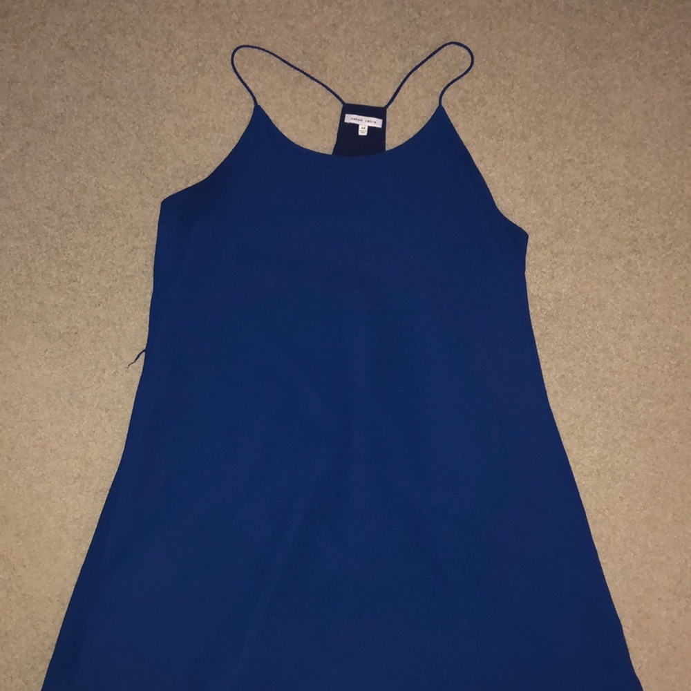 navy blue shift dress halter top